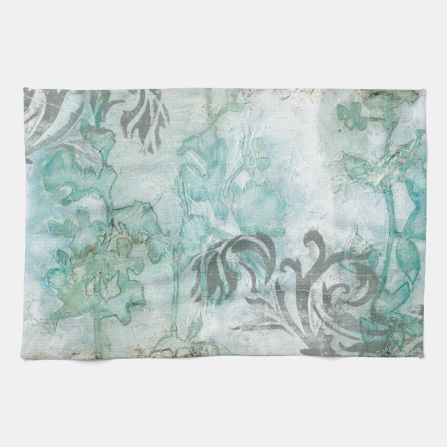 Non-Embellished Flower Spray III Towel (Horizontal)