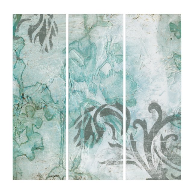Non-Embellished Flower Spray III Triptych (Front)