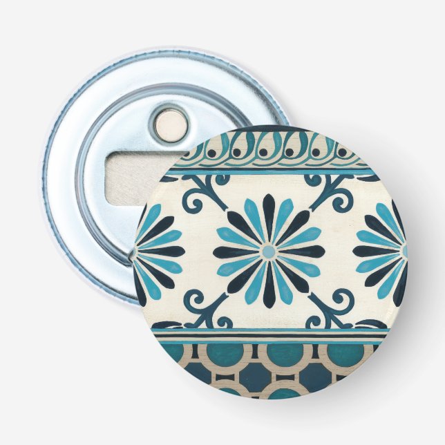 Non-Embellished Indigo Frieze II Bottle Opener (Front)