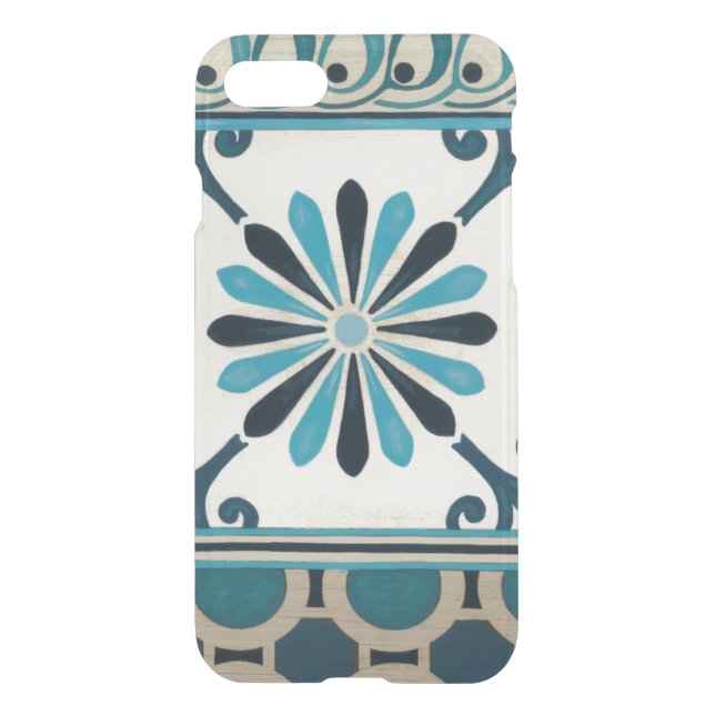 Non-Embellished Indigo Frieze II Uncommon iPhone Case (Back)