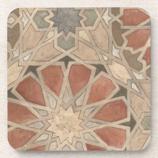 Non-Embellished Marrakesh Design I Beverage Coaster (Front)