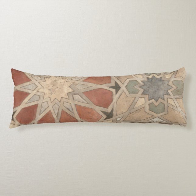 Non-Embellished Marrakesh Design I Body Pillow (Front)