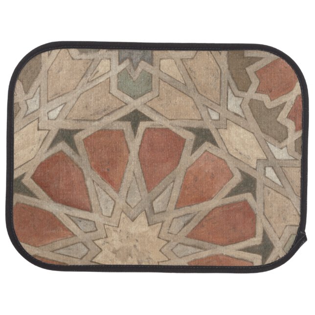 Non-Embellished Marrakesh Design I Car Mat (Rear)