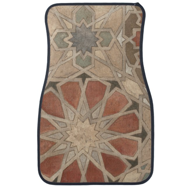 Non-Embellished Marrakesh Design I Car Mat (Front)