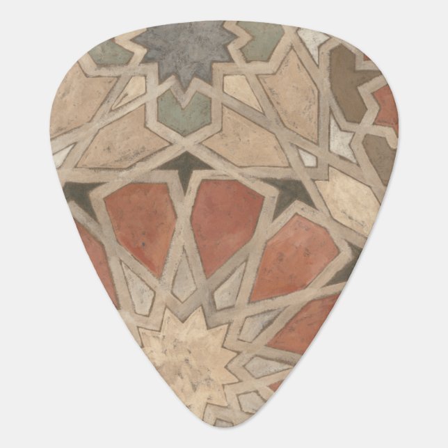 Non-Embellished Marrakesh Design I Guitar Pick (Front)