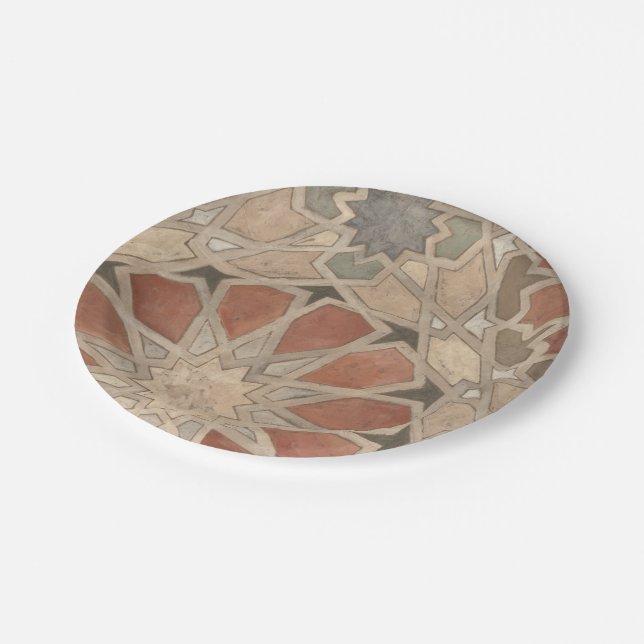 Non-Embellished Marrakesh Design I Paper Plates (Angled)