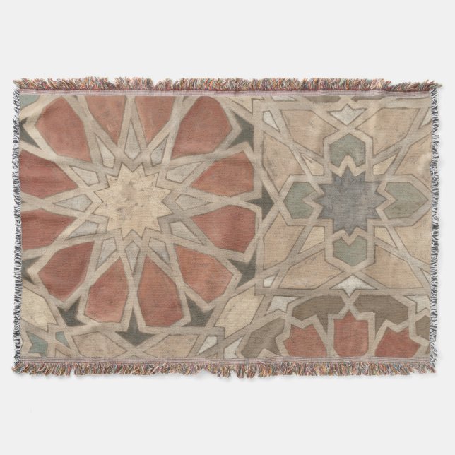 Non-Embellished Marrakesh Design I Throw Blanket (Front)