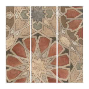 Non-Embellished Marrakesh Design I Triptych