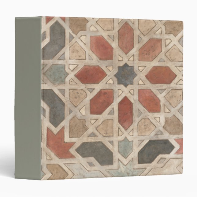 Non-Embellished Marrakesh Design II 3 Ring Binder (Front/Spine)