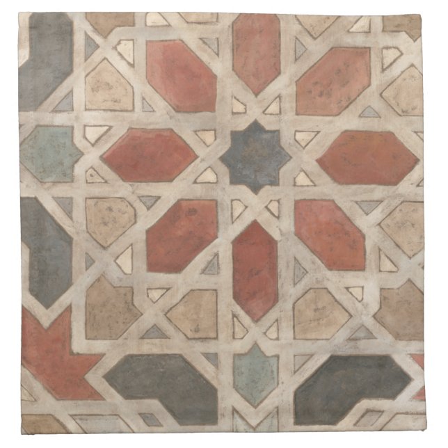 Non-Embellished Marrakesh Design II Cloth Napkin (Front)