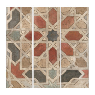 Non-Embellished Marrakesh Design II Triptych