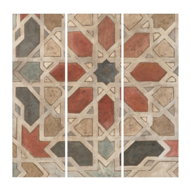 Non-Embellished Marrakesh Design II Triptych (Front)