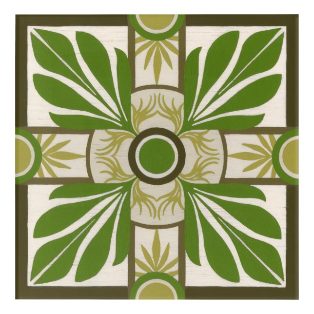 Non-Embellished Palm Motif I Acrylic Print (Front)