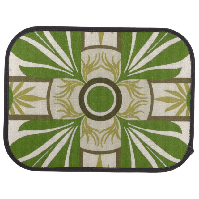 Non-Embellished Palm Motif I Car Mat (Rear)