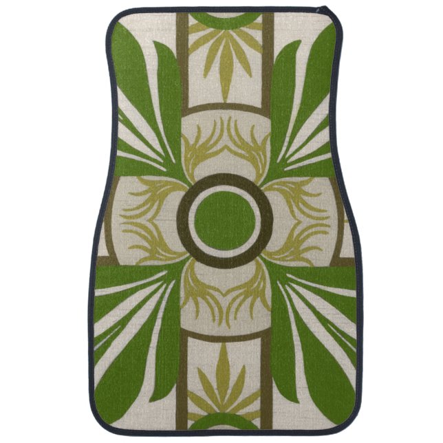 Non-Embellished Palm Motif I Car Mat (Front)