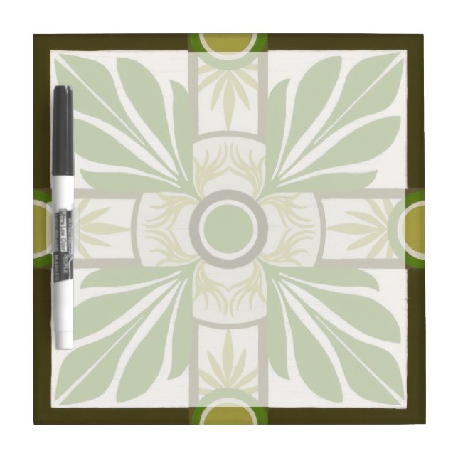 Non-Embellished Palm Motif I Dry-Erase Board (Front)