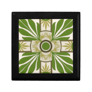 Non-Embellished Palm Motif I Jewelry Box