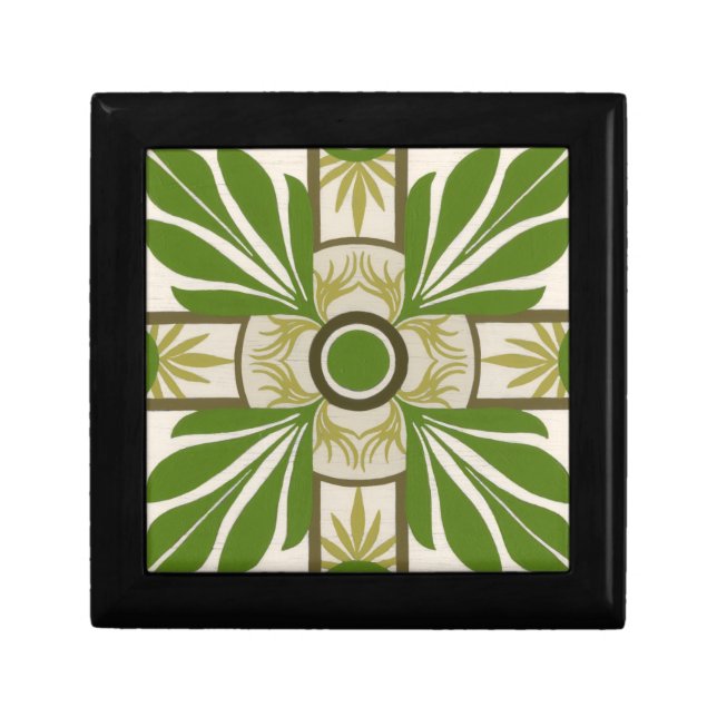 Non-Embellished Palm Motif I Jewelry Box (Front)