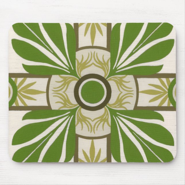 Non-Embellished Palm Motif I Mouse Pad (Front)