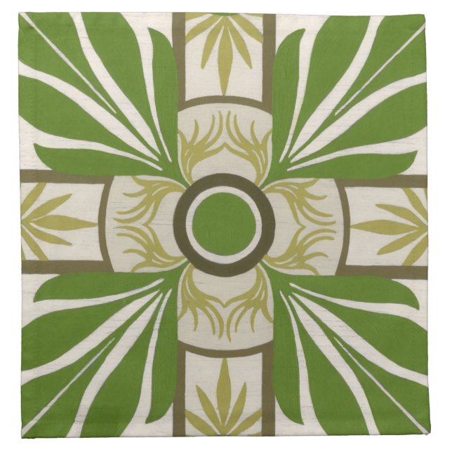 Non-Embellished Palm Motif I Napkin (Front)