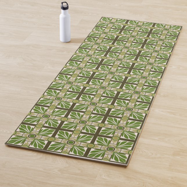 Non-Embellished Palm Motif I Yoga Mat (In Situ)