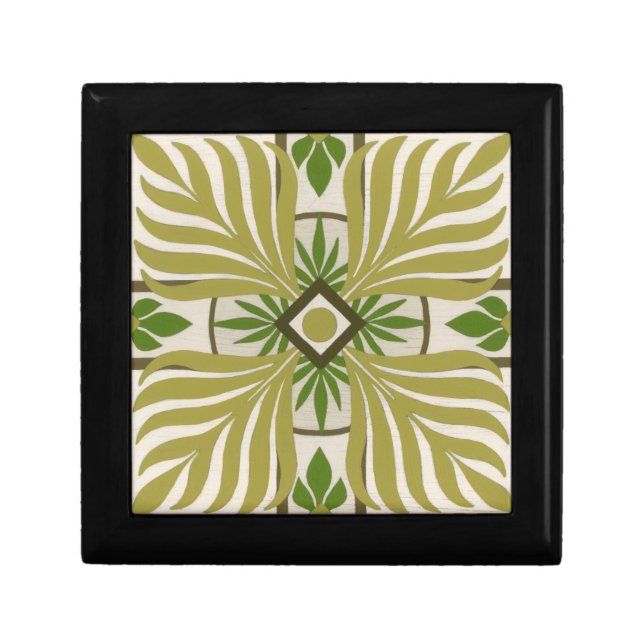 Non-Embellished Palm Motif II Keepsake Box (Front)