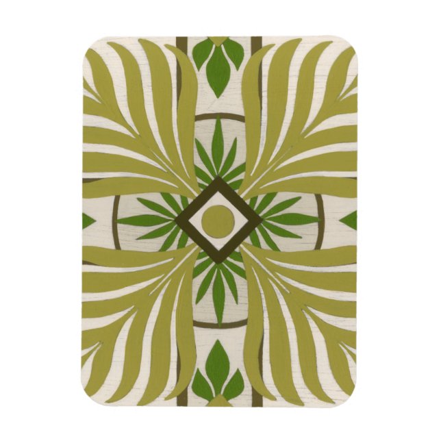 Non-Embellished Palm Motif II Magnet (Vertical)