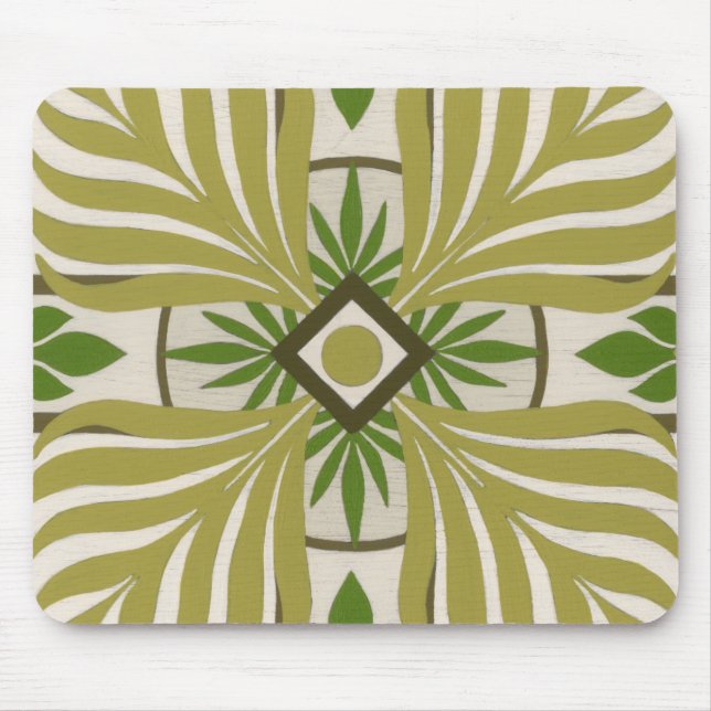 Non-Embellished Palm Motif II Mouse Pad (Front)