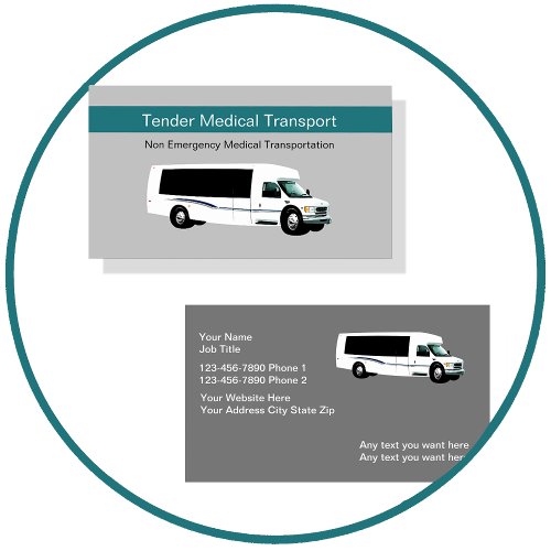 Non Emergency Medical Transport Business Cards