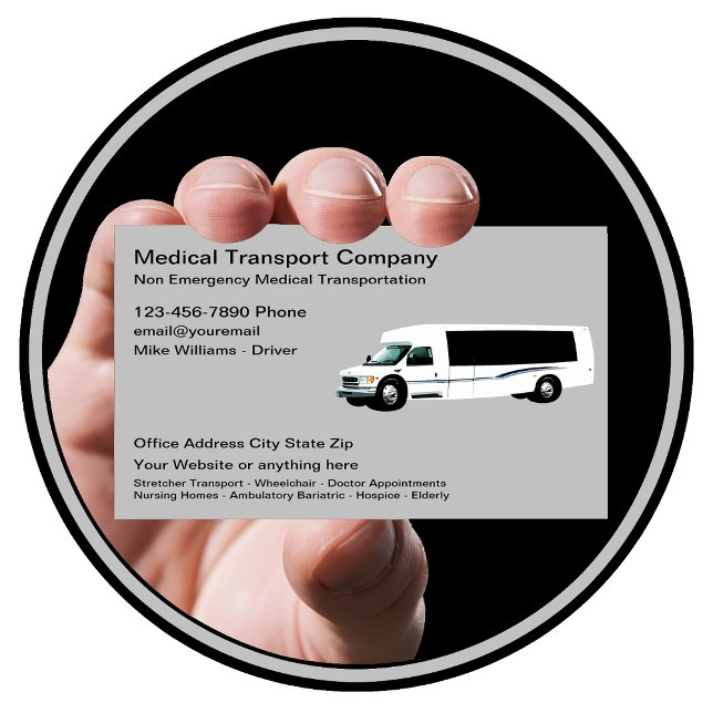 Non Emergency Medical Transportation Business Card (Creator Uploaded)