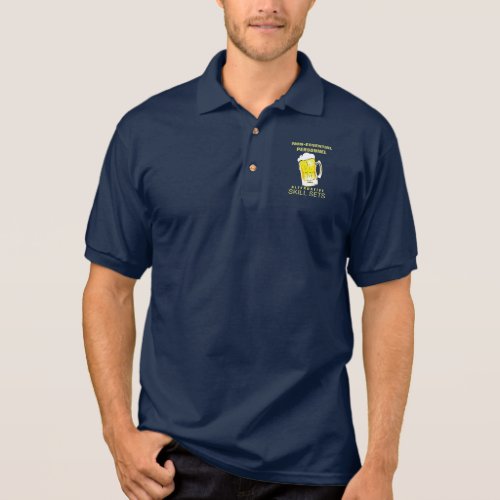 Non_Essential Personnel Beer Drinking Skill Sets Polo Shirt