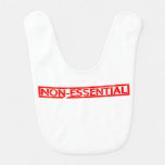 Non-essential Stamp Baby Bib