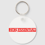 Non-essential Stamp Keychain
