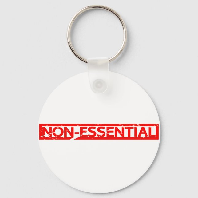 Non-essential Stamp Keychain (Front)
