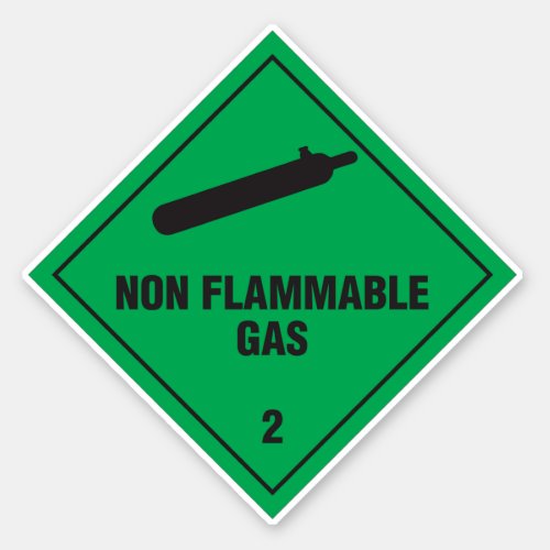 Non Flammable Gas 2 Label