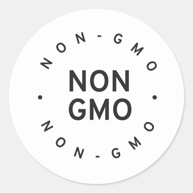Non-GMO Classic Round Sticker (Front)