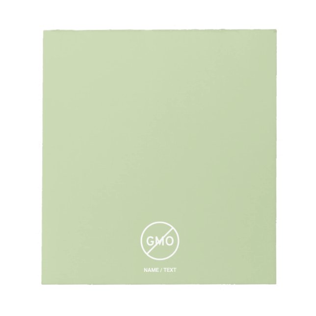 Non-GMO eco friendly natural branding customized Notepad (Front)