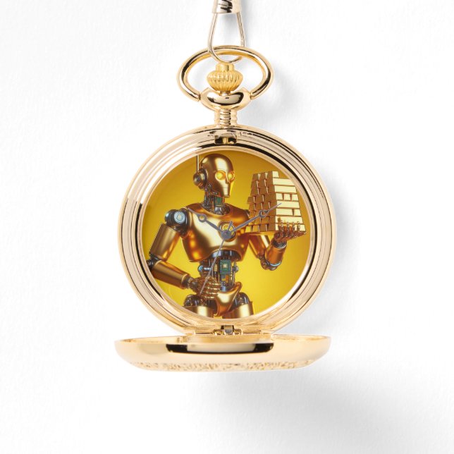 Non-gold robot watch (Front)