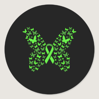 Non-Hodgkin Lymphoma Awareness Beat Cancer Chemoth Classic Round Sticker