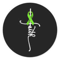 Non-hodgkin Lymphoma Cancer Faith Cancer Classic Round Sticker