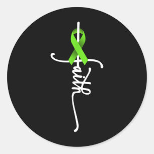 Non-hodgkin Lymphoma Cancer Faith Cancer Classic Round Sticker