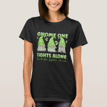 Non Hodgkin Lymphoma Cancer Lime Ribbon Gnome T-Shirt