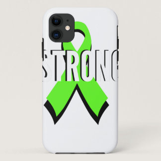 non-Hodgkin lymphoma lime green support STRONG iPhone 11 Case