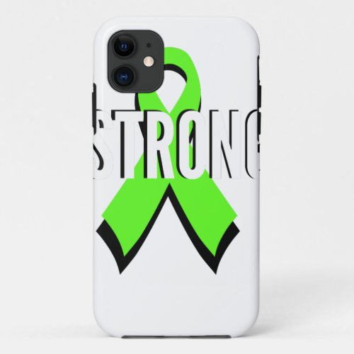 non_Hodgkin lymphoma lime green support STRONG iPhone 11 Case