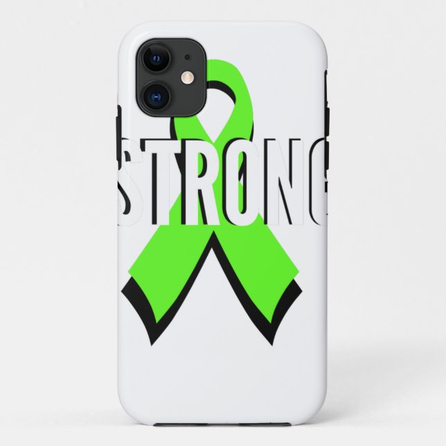 non-Hodgkin lymphoma lime green support STRONG Case-Mate iPhone Case (Back)