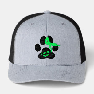 Non Hodgkin Lymphoma Paw Print Ribbon Hat