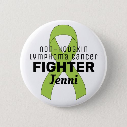 Non_Hodgkin Lymphoma Ribbon White Button