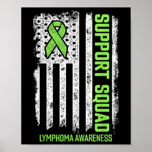 Non-hodgkin Lymphoma Support Squad Lymphoma Cancer Poster