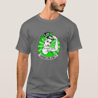 Non-Hodgkin Lymphoma Warrior Unbreakable Awareness T-Shirt