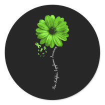 Non-hodgkin’s Lymphoma Awareness Warrior Pretty Classic Round Sticker